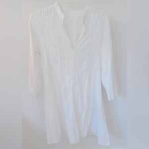 White Cover up dress